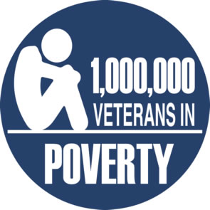 1 million veterans lived in poverty